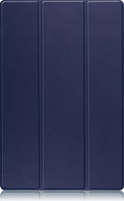 Hoesje - Geschikt voor Samsung Galaxy Tab S10 Plus - Dun & Stevig - Trifold Bookcase - Hard Cover Case - Met Uitsparing Geschikt voor S Pen - Hardcover Book - Tablet Hoes - Donkerblauw