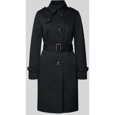 Trenchcoat met stoffen riem