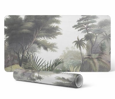 Decoratieve tafelmat met hoogwaardige print van een tropisch jungle-thema, 90x45 cm
