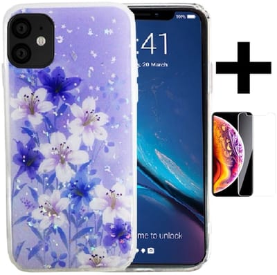 Hoesje Geschikt voor Apple iPhone 12 mini silicone/iphone 12 mini/ TPU back cover print + Gratis screenprotector (5)
