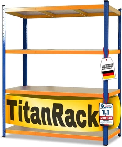 Wandrek 200 x 150 x 60 cm Draagvermogen 1500 kg voor Zware Lasten Opslagrek Kelderrek