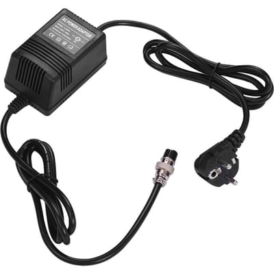 Console de mixage 17V 420mA, alimentation électrique, adaptateur secteur, connecteur à 3 broches, entrée 220V, prise ue pour EU Plug noir