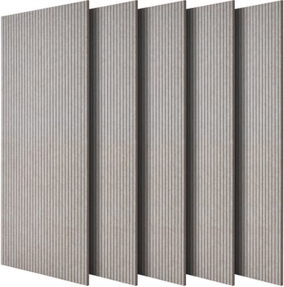 Akoestische Panelen met Zelfklevende Tape, 5-Pak, Geluiddempende Schuimpanelen, 1200 X 600 X 10 Mm, Polyestervezel met Hoge Dichtheid
