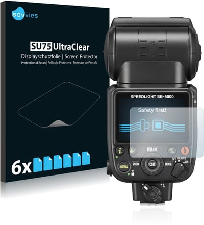 Savvies - Screenprotector voor Nikon SB-5000 - Folie Beschermfolie transparant 6 Stuks