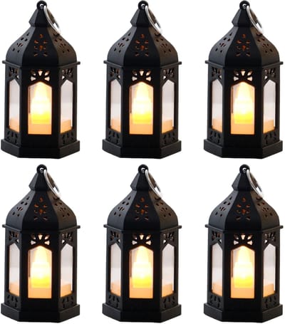longziming -Set van 6 Retro LED Kerosinelampen – Vintage Tafellampen, Warm Licht, Veilig & Energiezuinig, Sfeerverlichting voor Ramadan, Feest & Interieurdecoratie
