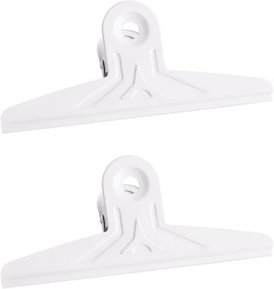 Extra Grote Bulldog Clips Wit & Zwart 22 cm - 2 Stuks Sterke Documentenbinders