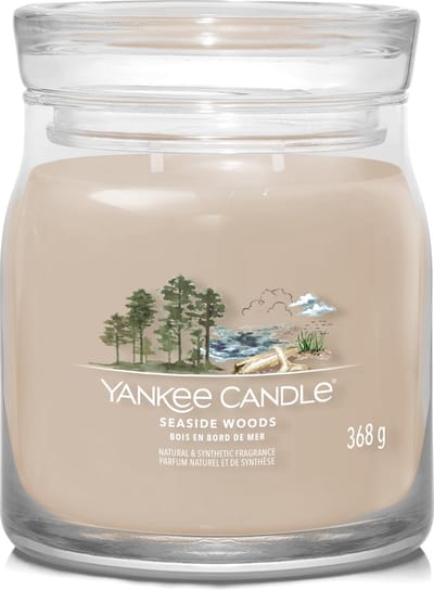 Yankee Candle - Seaside Woods Medium Geurkaars - 50 branduren - 2 lonten