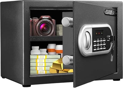 Digitale Thuis Kluis - Kleine Persoonlijke Veiligheidsbox met Elektronisch Toetsenbord voor Geld, Sieraden, Documenten