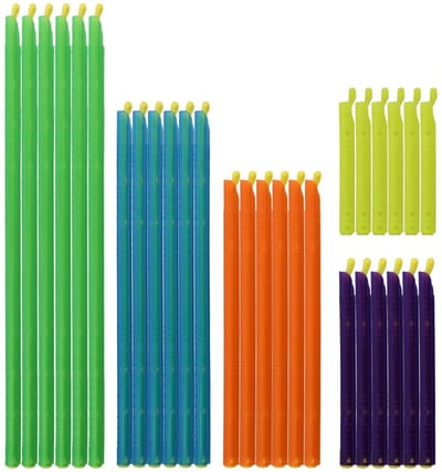 Dailygoods- Bag Clips 30 Stuks - Luchtdichte Afdichtingssticks - Voedsel Tas Sluiting - 5 Maten 9/12,5/18,5/22,5/28,5 cm - Kunststof - Herbruikbaar - Zaksealers