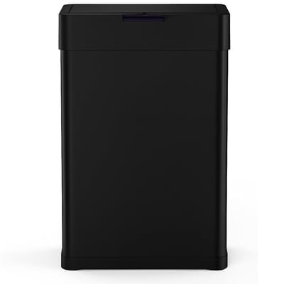 iCoolio Prullenbak met Sensor - Afvalbak - Vuilnisbak RVS -50 liter Vingerafdrukvrij - zwart