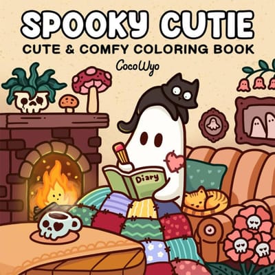 Voor Volwassenen En Tieners Halloween Kleurboek COZY FRIENDS Kleurboek Met Schattige Griezelige Wezens voor Halloween Cadeaus