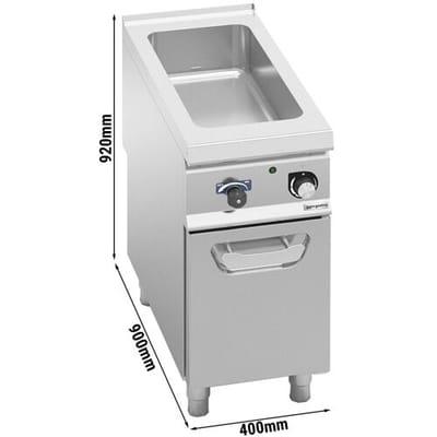 GGM Gastro Elektro Bain-Marie - 1.6 kW - 1x GN 1/1 & 1x GN 1/3
