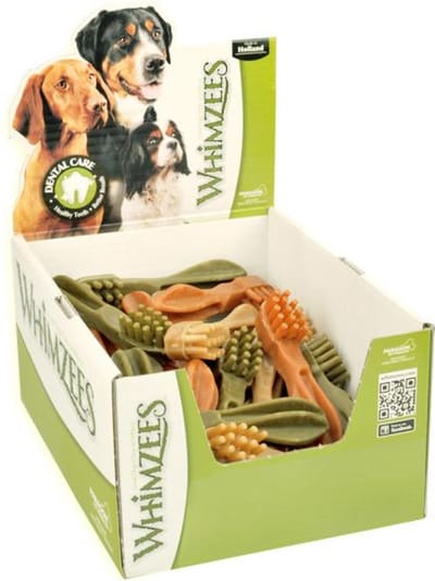 Whimzees Tandenborstel Star M - Kauwsnacks - Hond - 11,4cm - 75st (doos)