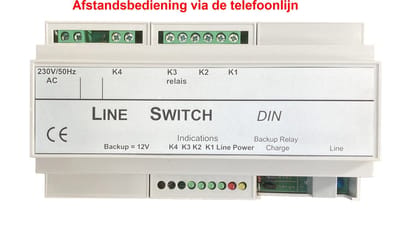 Lineswitch LM-4 afstandsbedienbaar relais - schakelmodule via telefoonlijn