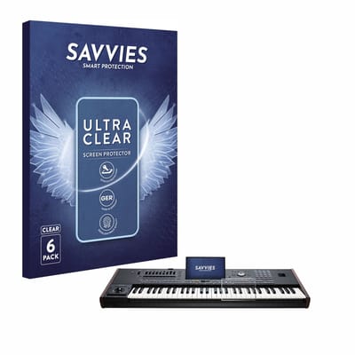 Savvies - Screenprotector voor KORG Pa5X - Folie Beschermfolie transparant 6 Stuks