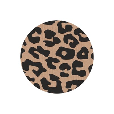 Elegante Sluitstickers - Sluitzegels - Rol van 250 - Ø39mm - Panter Print - Etiketten - Handmade