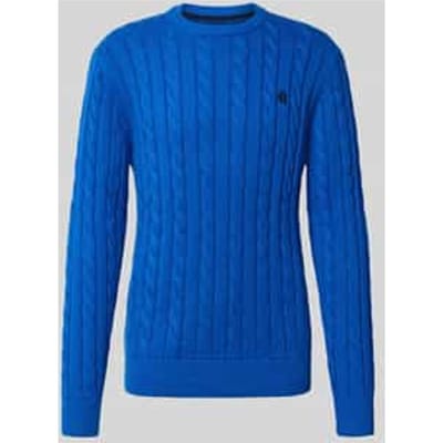 Slim fit gebreide pullover van puur katoen
