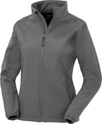 Result Women´s Recycled 2-Layer Printable Softshell Jacket RT901F - Workguard Grey - XXL