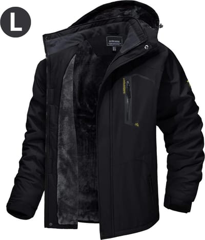 Livano Winterjas Voor Heren - Parka - Winter - Jas - Volwassen - Zwart - Maat L