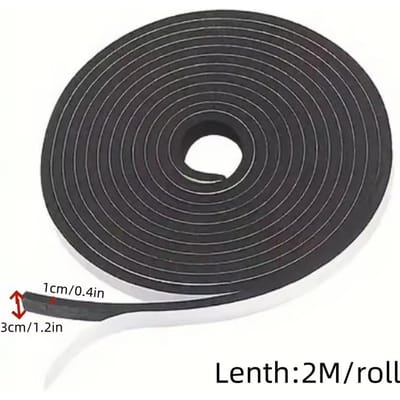 2/4MFoam Zelfklevende Deur Raam Afdichtingsstrip Slijtvaste Schuimstrip voor Schuifdeuren Stofwerend Geluidsisolerend Huisisolatie Afdichtingstape gray