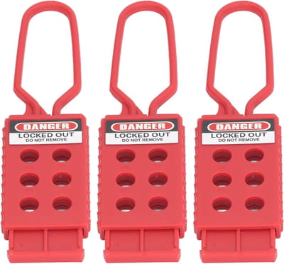 Isolatie Lockout Hasp - Veiligheidssluiting Tagout - Onderhoud Beveiligen - Zes Hangsloten Mogelijk - 9mm Gat Diameter - Oranje