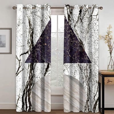 3D Digitaal Print Geometrisch Patroon Gordijnen Voor Slaapkamer Kinderen Jongen Premium Luxe Grijs Franse Raambekleding Tende 100W130H(CM)40x51in&Grommet Top