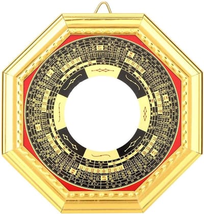 Traditionele Chinese Feng Shui Spiegel - Convex Concave Amulet voor Bescherming en Geluk (13.5cm)