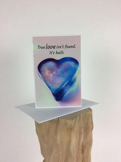 Postkaart dubbel incl envl True love