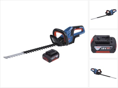 Bosch GHE 18V-60 Professionele accu heggenschaar 18 V 60 cm borstelloos + 1x accu 4.0 Ah - zonder oplader