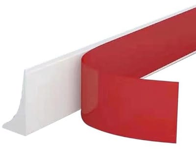 Zelfklevende Douche Afdichtstrip - Waterstop voor Frameloze Douchedeuren - Flexibele TPE Douchedrempel (wit, 2m)