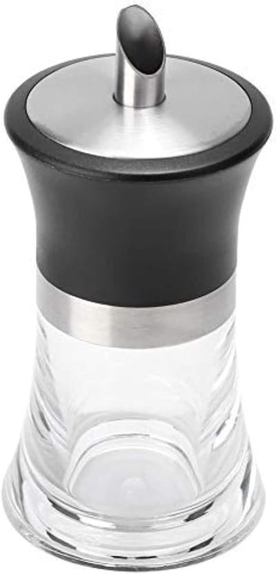 Suikerverdeler van acryl 100ml met roestvrijstalen rand voor koffie en thee, eenvoudig te vullen en schoon te maken, ideaal keukengerei