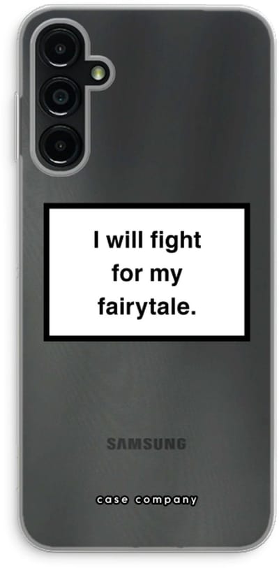 Case Company® - Hoesje geschikt voor Samsung Galaxy A14 hoesje - Fight for my fairytale - Soft Cover Telefoonhoesje - Bescherming aan alle Kanten en Schermrand