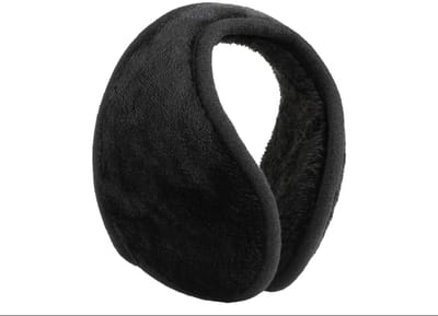 Oorwarmers - Winter oorbeschermers - Koud weer - Koude oren - Achter het hoofd - Pluche - Zwart - Jonyx