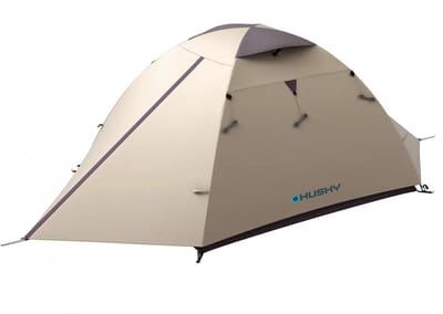Husky tent lichtgewicht Bird Plus Blackroom - 3 persoons - Licht Bruin