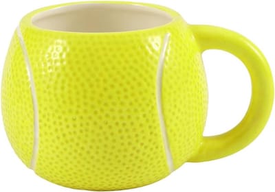 Keramische Mok - Theekop Koffiebeker - Warme Dranken - Groot Formaat - 410 ml - Tennis