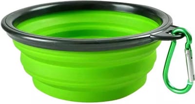 Knaak Opvouwbare Drinkbak - 450 ml - Rood - Siliconen - Voor Hond - Met Karabijnhaak - Reisformaat