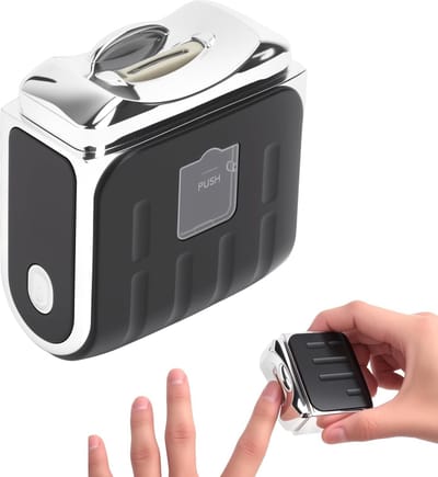 SnelShoppen - Upgrade 3-in-1 Elektrische Nagelknipper met 3 Snelheden, LED Licht en Nagelresten Opslag - Perfect voor Dunne, Normale en Dikke Nagels e