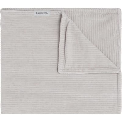 Baby's Only Wiegdeken - Baby deken Sense - Dekentje voor jongens en meisjes - 1.6 TOG - 70x95 cm - Kiezelgrijs - Zachte rib corduroy stof