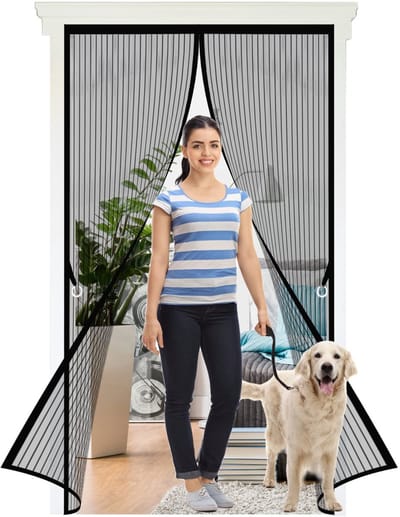 Unyqoos® Innovatief Magnetisch Deurgordijn voor Optimale Insectenbescherming en Eenvoudige Montage zonder Boren