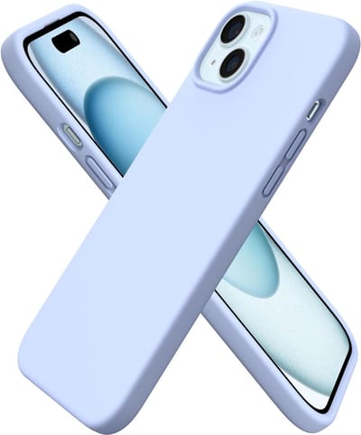 Solid hoesje Soft Touch Liquid Silicone Flexible TPU Cover - Geschikt voor: iPhone 14 Plus - Lichtblauw