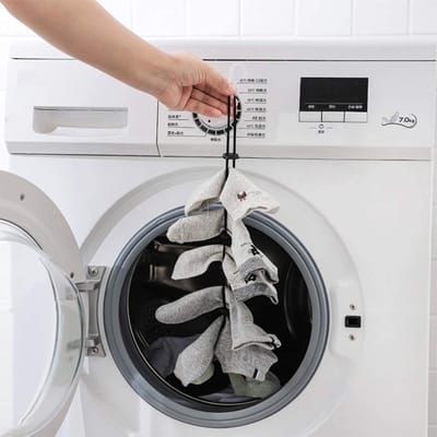 *** Sokken Waslijn - Sokken Droger - Sokken bijeen houden – Sokken Wassen – 10 paar sokken - van Heble® ***