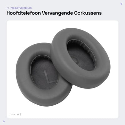 Dailygoods- Oorkussens Vervangend - Geschikt voor NC700/700 - Eiwitleer - Traagschuim - Langdurig Comfort - Verbeterd Geluid - Hoofdtelefoonpads
