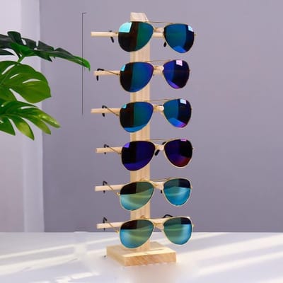 Allecto - Houten zonnebrilrek - Zonnebrilhouder - Organizer voor