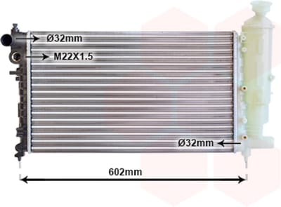 Van Wezel - RADIATOR VOOR PEUGEOT 106 1991-1996 1301C7