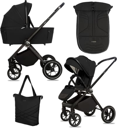 BabyLux® Kinderwagen 2in1 GAVIA, Opvouwbare Lichtgewicht Kinderwagenset Incl. Reiswieg, Buggy Sportzitje, Luiertas En Meer Accessoires, 4 Verstelbare Standen, 0-22kg (0-4 Jaar), Uv-Bescherming 50+