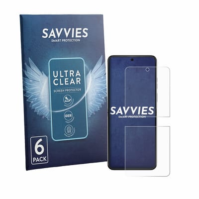 Savvies - Screenprotector voor Motorola Razr 70 - Folie Beschermfolie transparant 6 Stuks