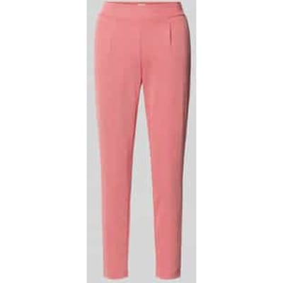 Slim fit stoffen broek met elastische band Model 'Kate'