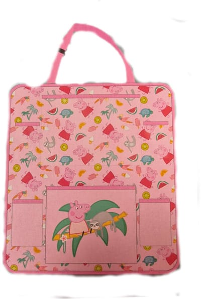 Autostoel organizer kinderserie 50 cm peppa pig roze