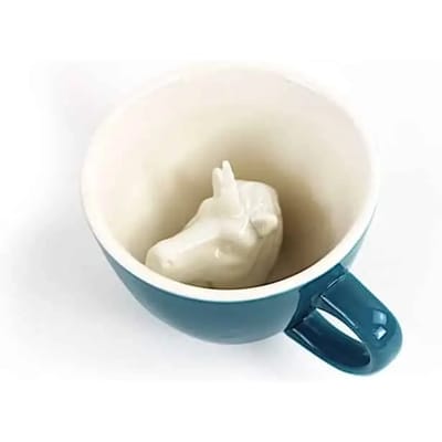 Koffiekopje Creature Cups Licorne bleu