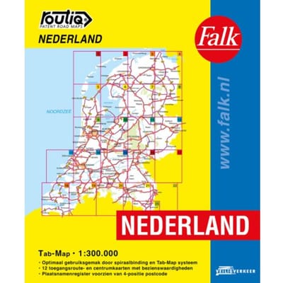 Routiq Autokaart Nederland Tab Map - Routiq